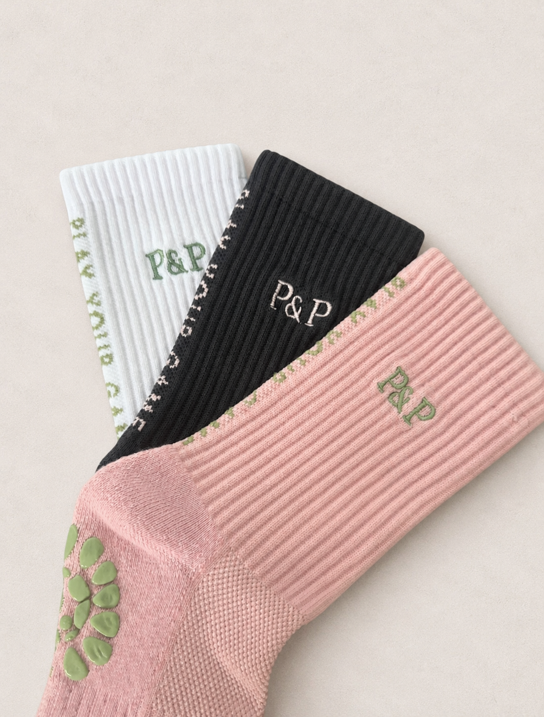 Pitch & Petals Grip Socks