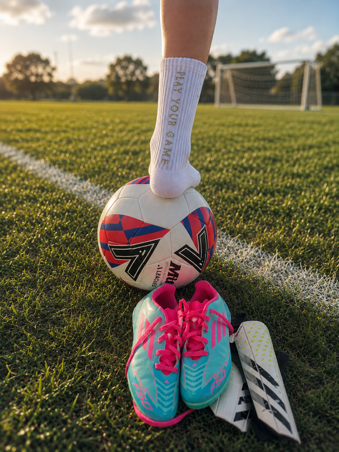 Pitch & Petals Grip Socks